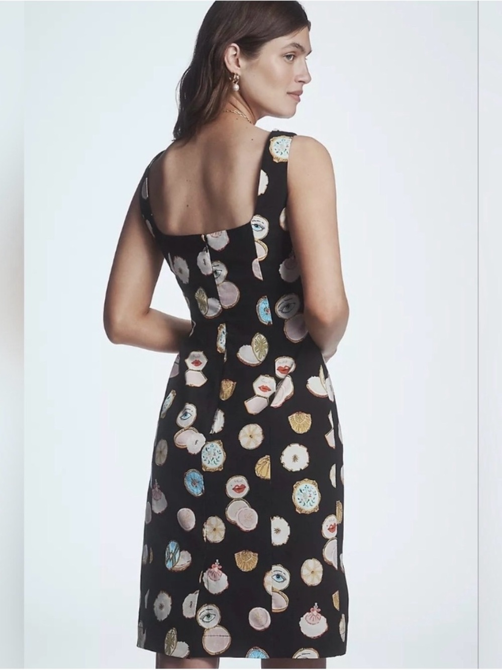 Anthropologie Square-Neck Dress